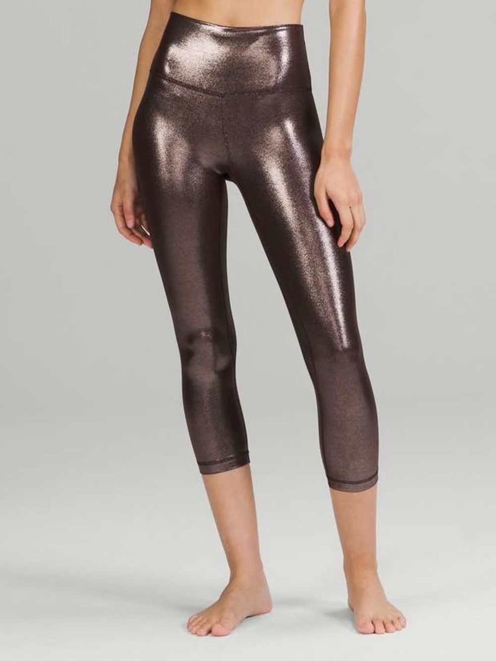 lululemon athletica Metallic High-Rise 7/8 Legging in Shimmery Brown